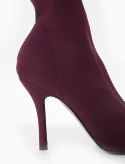 stivaletto tacco 10 cm bordo'