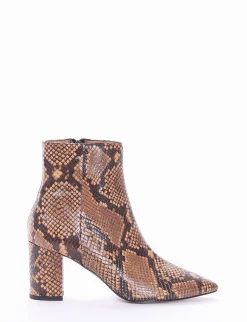 Stivaletto tacco 8 cm camel