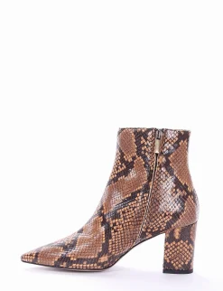 Stivaletto tacco 8 cm camel