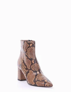 Stivaletto tacco 8 cm camel
