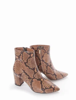 Stivaletto tacco 8 cm camel