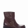 stivaletto tacco 2 cm cuoio