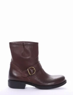 stivaletto tacco 2 cm cuoio