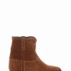 stivaletto tacco 2 cm cuoio