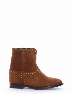 stivaletto tacco 2 cm cuoio