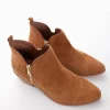stivaletto tacco 4 cm cuoio