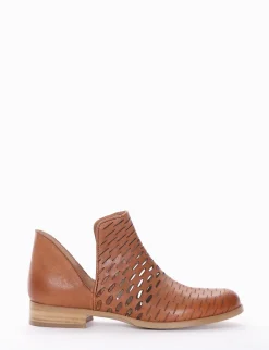 stivaletto tacco 2 cm cuoio