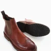 stivaletto tacco 2 cm cuoio