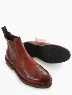 stivaletto tacco 2 cm cuoio