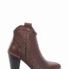 stivaletto tacco 8 cm cuoio