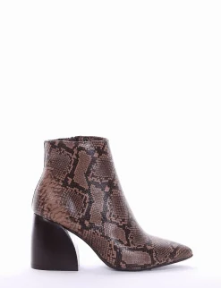 stivaletto tacco 5 cm cuoio