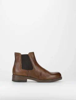stivaletto tacco 2 cm cuoio
