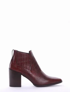stivaletto tacco 8 cm cuoio