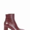 stivaletto tacco 6 cm cuoio