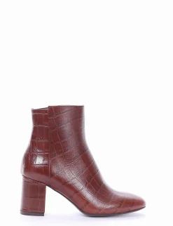 stivaletto tacco 6 cm cuoio
