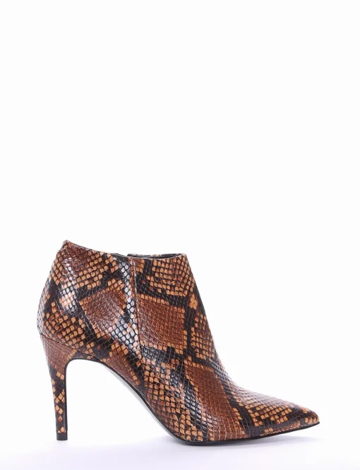 stivaletto tacco 8 cm cuoio