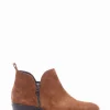 stivaletto tacco 3 cm cuoio