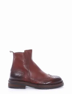 stivaletto tacco 2 cm cuoio