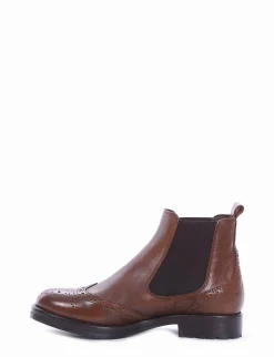 stivaletto tacco 2 cm cuoio