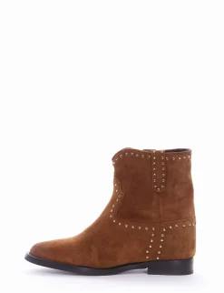 stivaletto tacco 2 cm cuoio