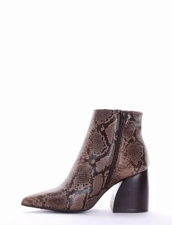stivaletto tacco 5 cm cuoio