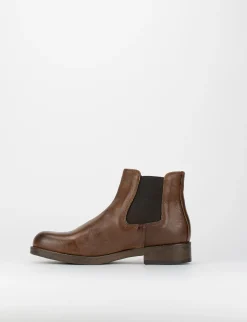 stivaletto tacco 2 cm cuoio