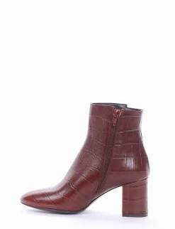 stivaletto tacco 6 cm cuoio