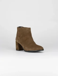 stivaletto tacco 5 cm cuoio