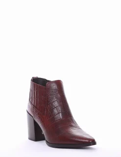 stivaletto tacco 8 cm cuoio