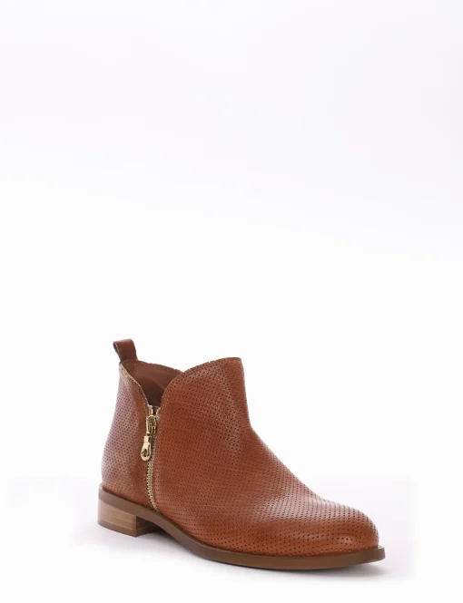 stivaletto tacco 2 cm cuoio