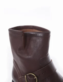 stivaletto tacco 2 cm cuoio