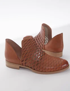 stivaletto tacco 2 cm cuoio