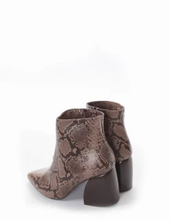 stivaletto tacco 5 cm cuoio