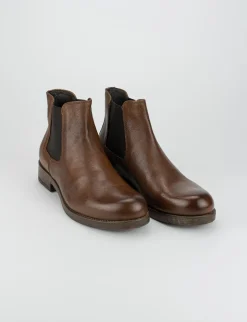 stivaletto tacco 2 cm cuoio