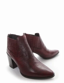 stivaletto tacco 8 cm cuoio