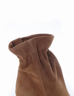 stivaletto tacco 10 cm cuoio