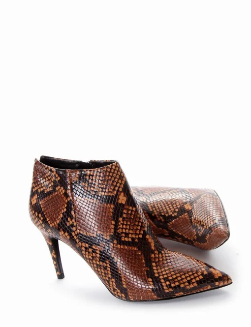 stivaletto tacco 8 cm cuoio
