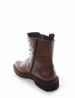 stivaletto tacco 2 cm cuoio