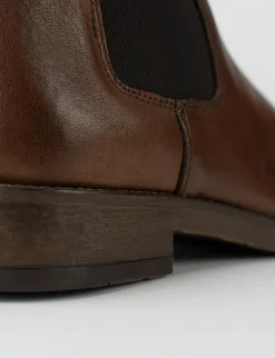 stivaletto tacco 2 cm cuoio
