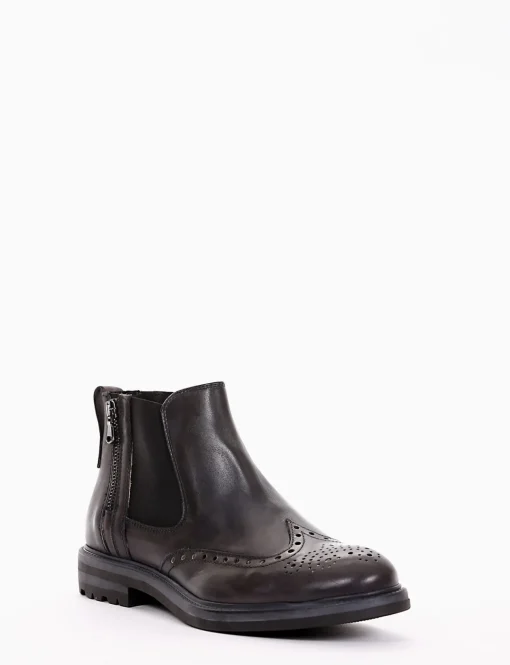 stivaletto tacco 2 cm grigio