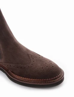 stivaletto tacco 2 cm grigio