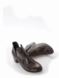 stivaletto tacco 5 cm grigio