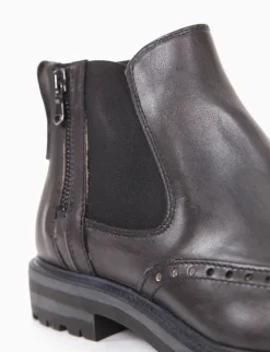 stivaletto tacco 2 cm grigio
