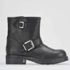 Stivaletto tacco 3 cm nero pelle