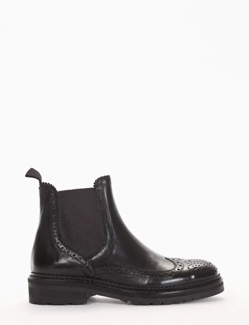 stivaletto tacco 2 cm nero