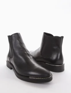 stivaletto tacco 2 cm nero