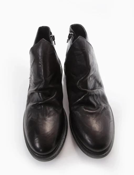 stivaletto tacco 2 cm nero