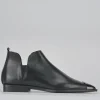 Stivaletto tacco 2 cm nero pelle