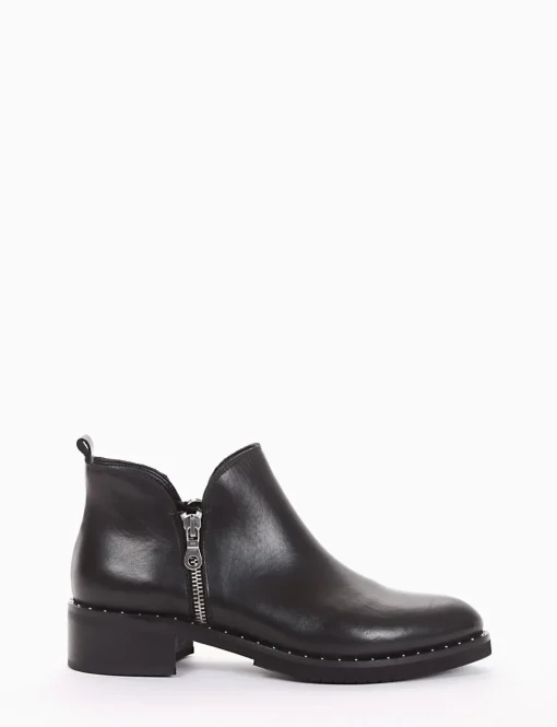 stivaletto tacco 3 cm nero