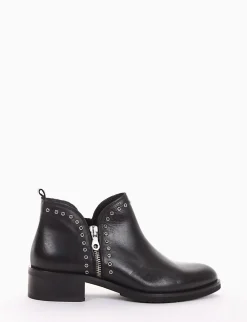 stivaletto tacco 3 cm nero